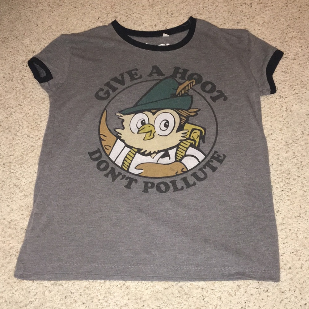 Woodsy Owl “Give a Hoot Don’t Pollute” Ringer Tee